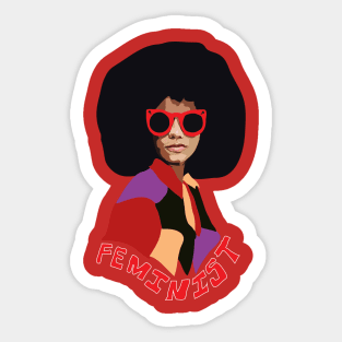 Feminist Afro Sticker